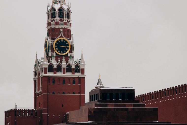 ロシアの赤い時計台